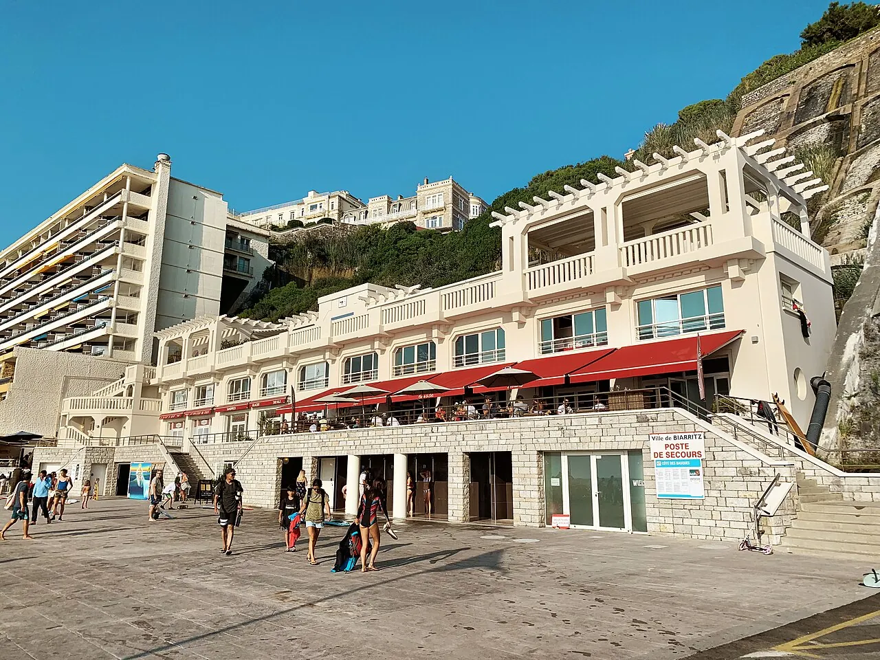 Vue photographique du boulevard du Prince-de-Galles à Biarritz